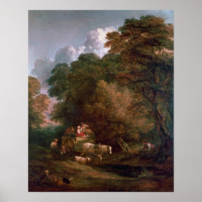 Thomas Gainsborough |Marknadskassan, 1786 Poster (Framsidan)