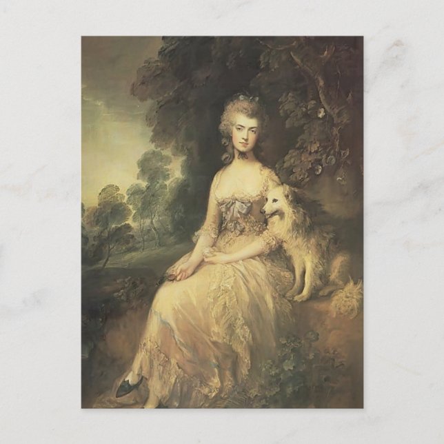 Thomas Gainsborough-Mary Robinson('Perdita') Vykort (Framsida)