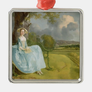 Thomas Gainsborough Mr och Fru Andrews, c.1748-9 Julgransprydnad Metall