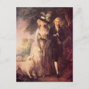Thomas Gainsborough-Mr och William Hallett Vykort