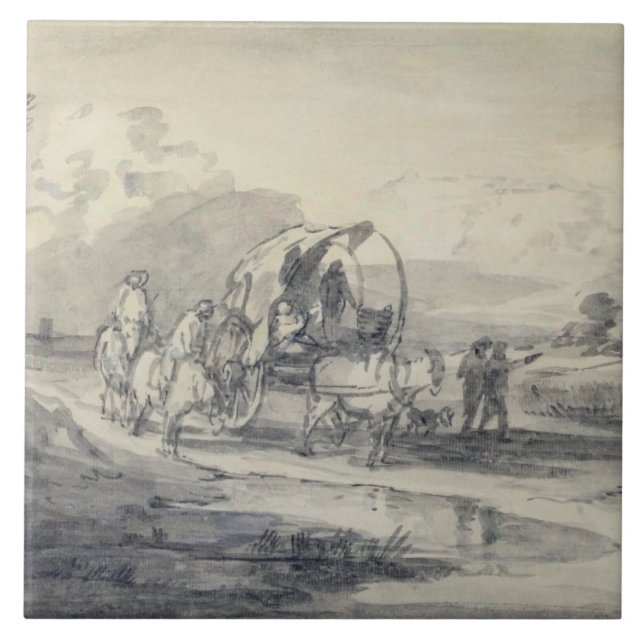 Thomas Gainsborough öppen | landskap med Kakelplatta (Framsidan)