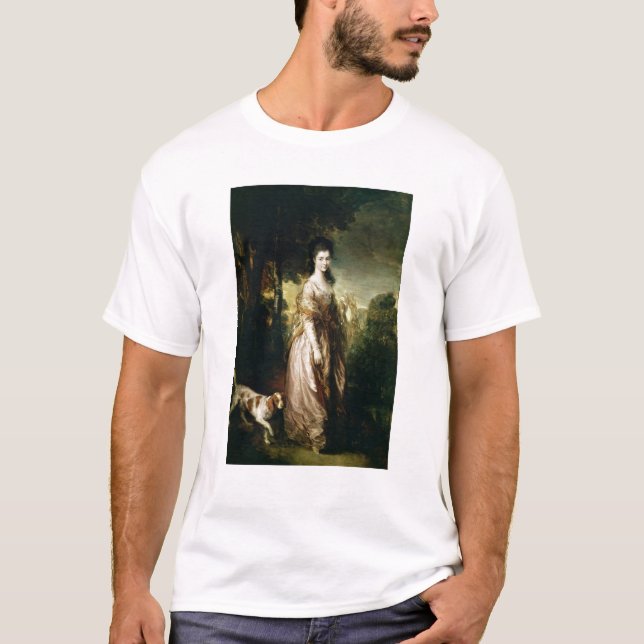 Thomas Gainsborough |Portrait av Fru Lowndes-Ston T-shirt (Framsida)