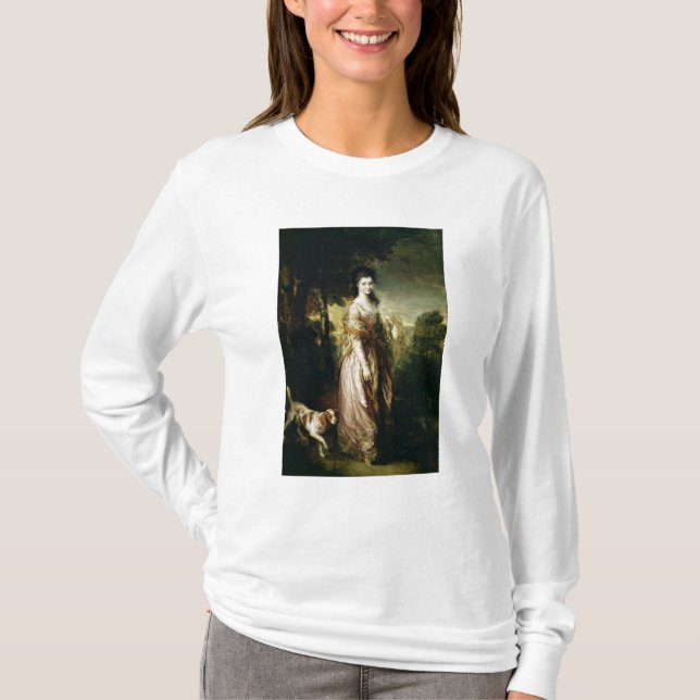 Thomas Gainsborough |Portrait av Fru Lowndes-Ston Tee Shirt (Framsida)
