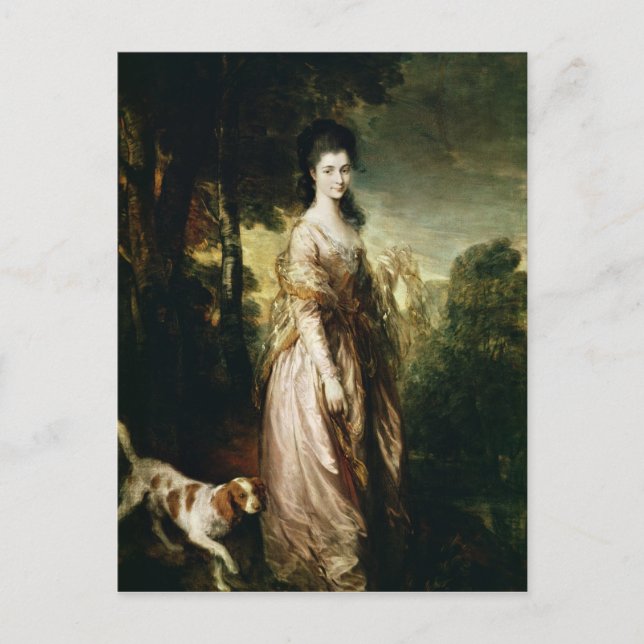 Thomas Gainsborough |Porträtt i Lowndes-Ston Vykort (Framsida)