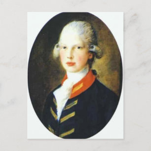Thomas Gainsborough- Porträtt of Prince Edward Vykort