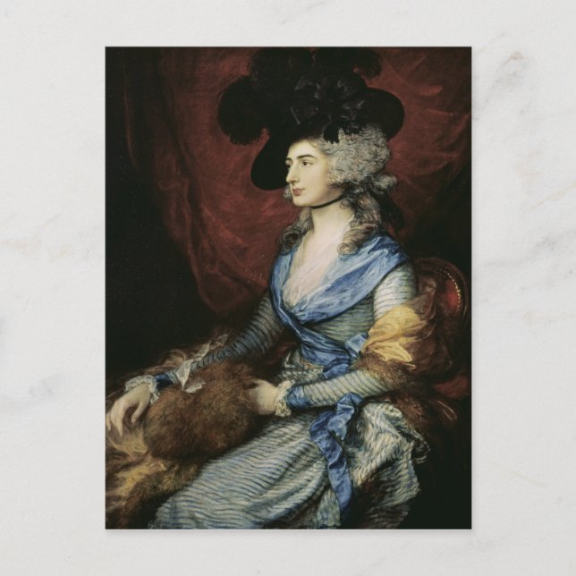 Thomas Gainsborough |Sarah Siddons, skådespelerska Vykort (Framsida)