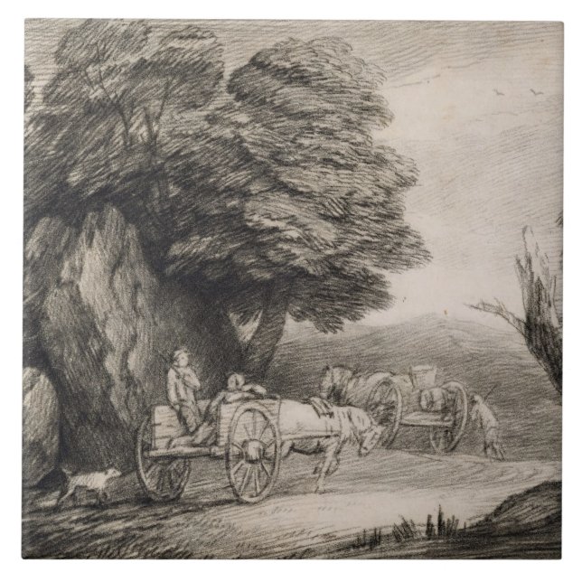 Thomas Gainsborough skogsbevuxen | landskap med Kakelplatta (Framsidan)