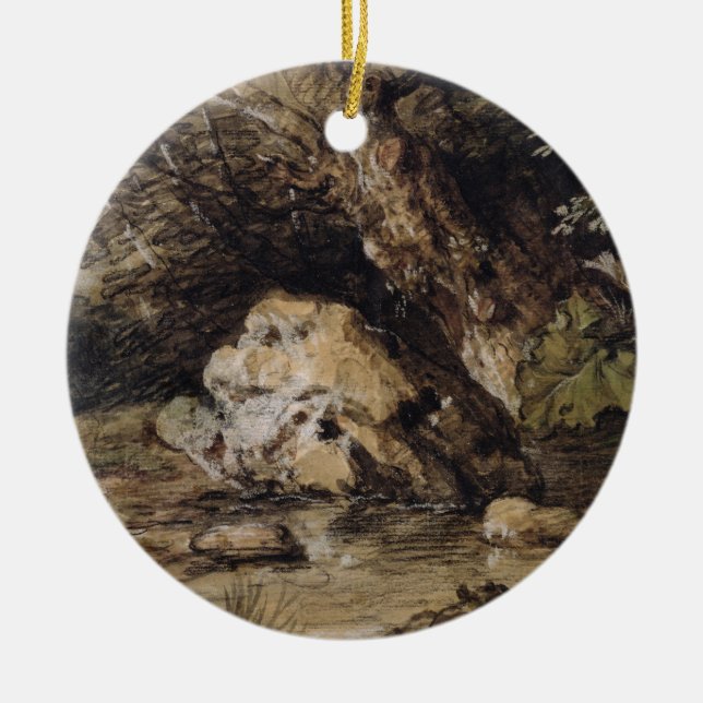 Thomas Gainsborough | som ett bergigt landskap med Julgransprydnad Keramik (Framsidan)