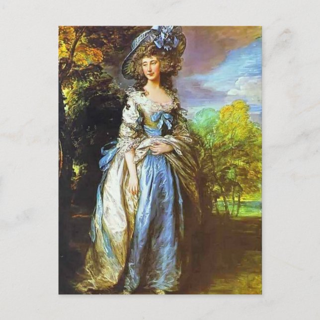 Thomas Gainsborough-Sophia Charlotte Vykort (Framsida)