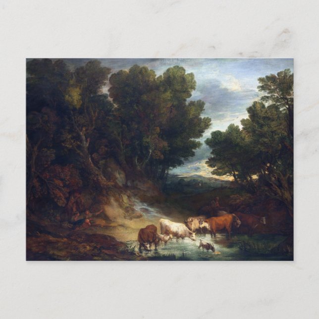 Thomas Gainsborough the Watering Ställe Vykort (Framsida)