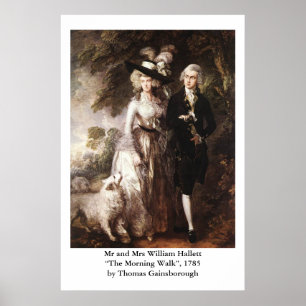 Thomas Gainsborough's Mr och William Hallett Poster