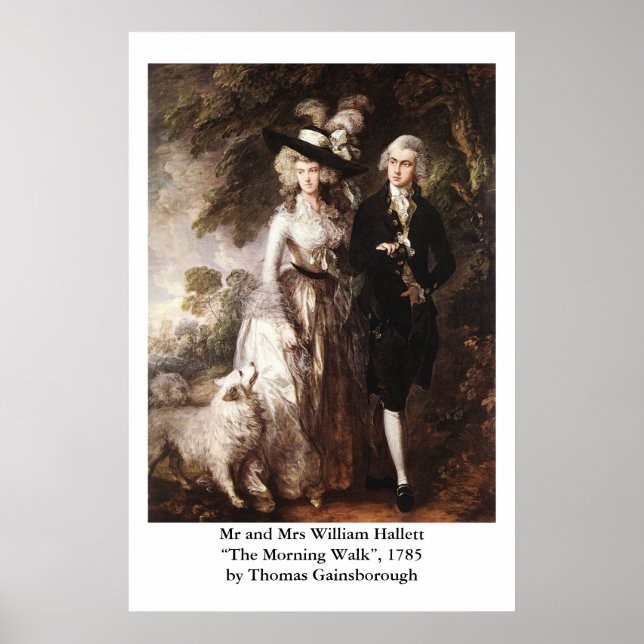 Thomas Gainsborough's Mr och William Hallett Poster (Framsidan)