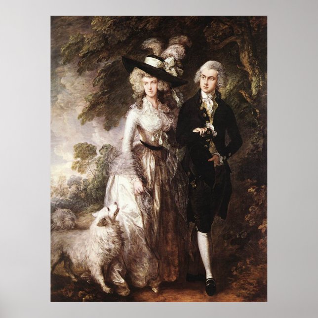 Thomas Gainsborough's Mr och William Hallett Poster (Framsidan)