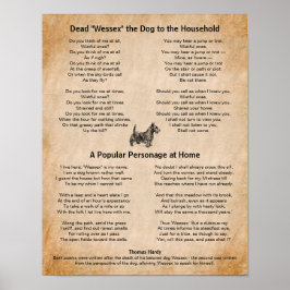 Thomas Hardy Poems of Hans Beloved Hund Poster