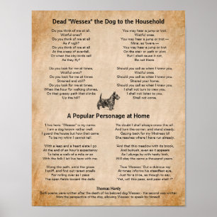 Thomas Hardy Poems of Hans Beloved Hund Poster