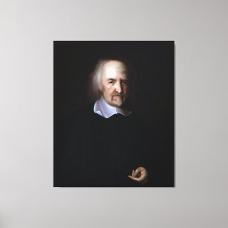 Thomas Hobbes av John Michael Wright Canvastryck