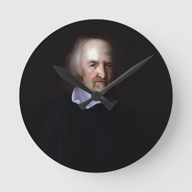 Thomas Hobbes av John Michael Wright Rund Klocka (Framsida)