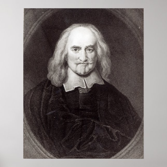 Thomas Hobbes från "Gallery of Porträtt Poster (Framsidan)
