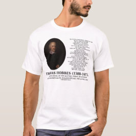 Thomas Hobbes Leviathan Man Solitory Poor Quote T Shirt