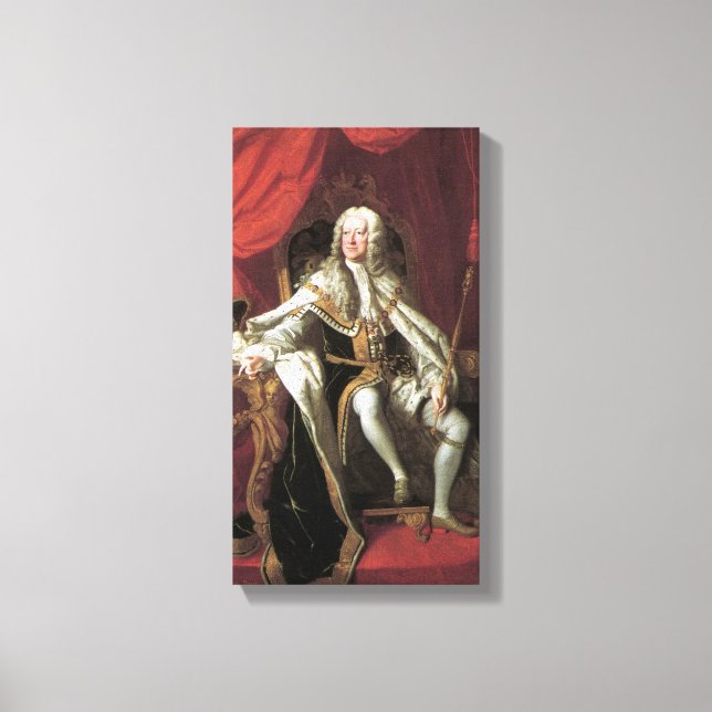 Thomas Hudson Kung George II Canvastryck (Framsida)