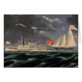 Thomas Hunt och Amerika 1852 Hälsningskort