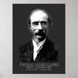Thomas James Clarke Påsk 1916 Irish Republican Poster