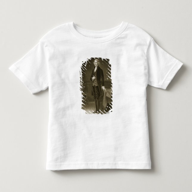 Thomas Jefferson 3rd president av den eniga T-shirt (Framsida)