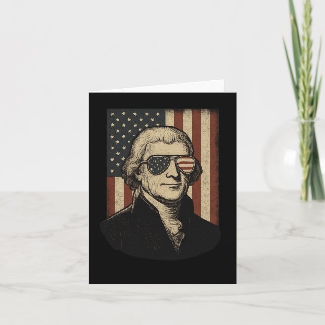 Thomas Jefferson 4:e juli Independence day Long Kort (Framsida)