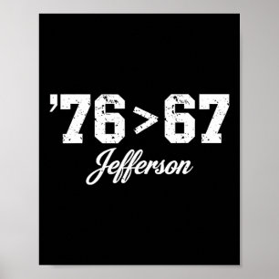 Thomas Jefferson 76 67 Självklar Historia F Poster