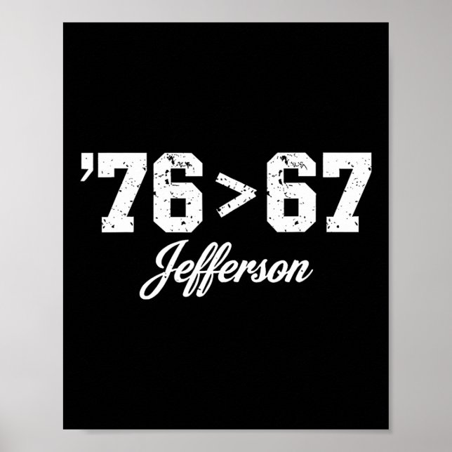 Thomas Jefferson 76 67 Självklar Historia F Poster (Framsidan)