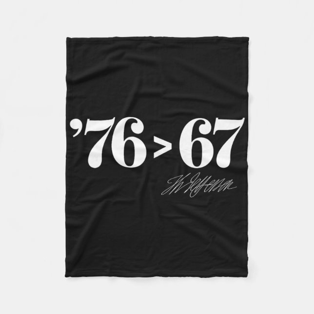 Thomas Jefferson 76 > 67 Självklar Minimal M Fleecefilt (Framsidan)