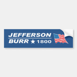 Thomas Jefferson - Aaron skorrar valet 1800 Bildekal