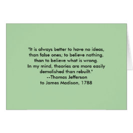 Thomas Jefferson - alltid bättre Gibney Museum Hälsningskort