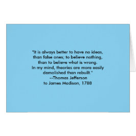 Thomas Jefferson - alltid bättre jGibney Museum Hälsningskort