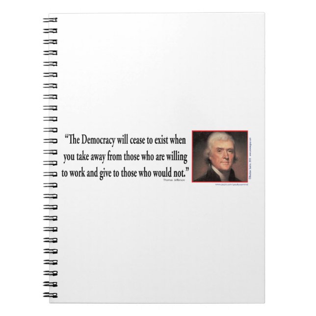 Thomas Jefferson Anteckningsbok (Framsidan)