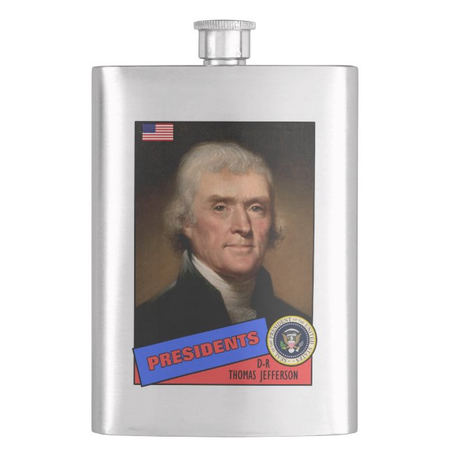Thomas Jefferson Basebollkort Fickplunta (Framsidan)