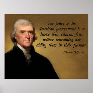 Thomas Jefferson Begränsad regering Poster