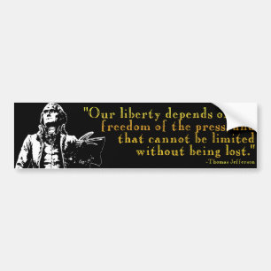 Thomas Jefferson bildekal "för vår frihet"