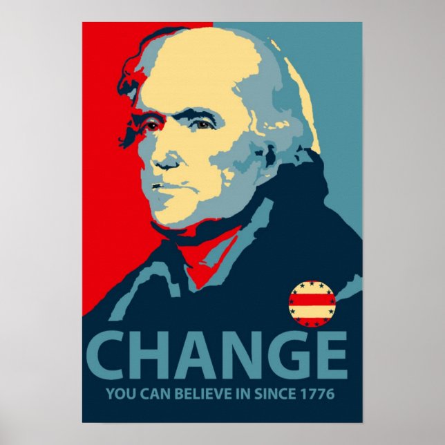Thomas Jefferson Change Poster (Framsidan)