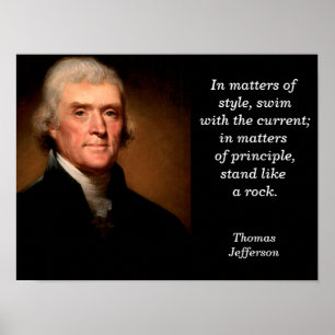 Thomas Jefferson citat - poster
