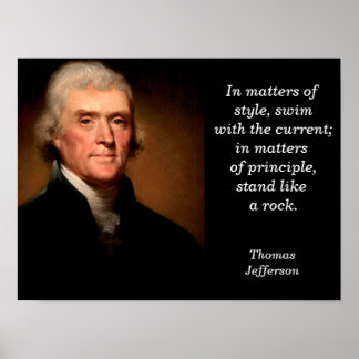 Thomas Jefferson citat - poster