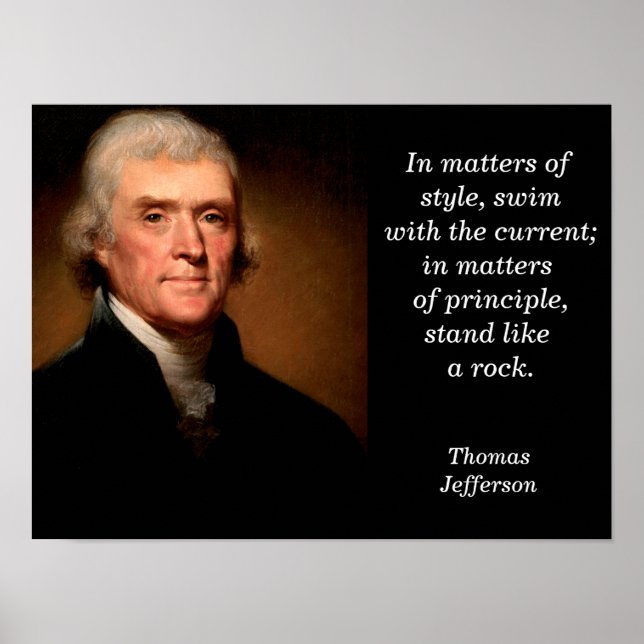 Thomas Jefferson citat - poster (Framsidan)