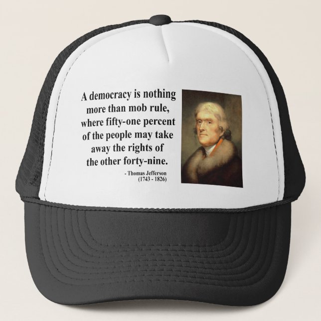 Thomas Jefferson citationstecken 10c Keps (Framsida)