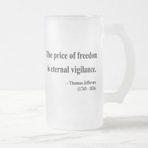 Thomas Jefferson citationstecken 2a Frostat Ölglas