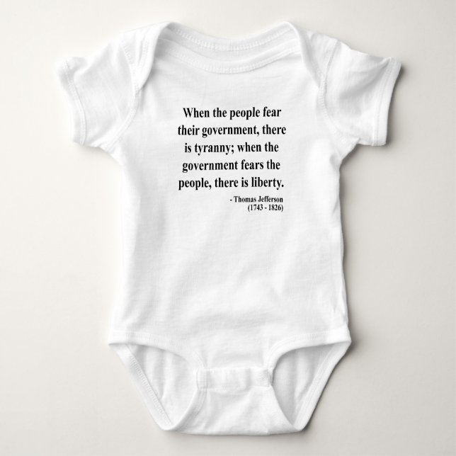 Thomas Jefferson citationstecken 5a Tee Shirt (Framsida)