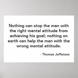 Thomas Jefferson citationstecken - inställning Poster