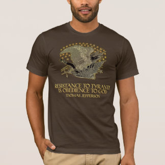 Thomas Jefferson citationstecken: Motstånd till Tee Shirt