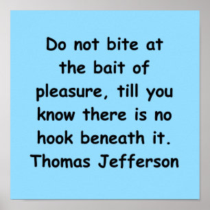Thomas Jefferson citationstecken Poster