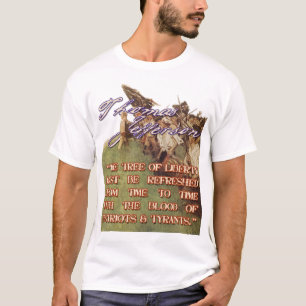 Thomas Jefferson citationstecken: Träd av frihet T-shirt