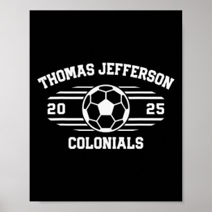 Thomas Jefferson Colonials fotboll faktura 2025 Poster